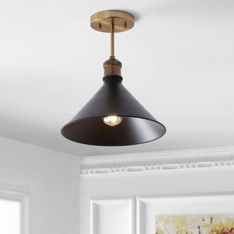 Jonathan Y Designs Nick 11 Metal LED Semi-Flush Mount