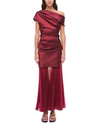 SIMKHAI Simkhai Ammalie Combo Midi Dress