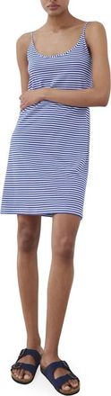 Mango Stripe Cotton Dress in Blue at Nordstrom, Size Small