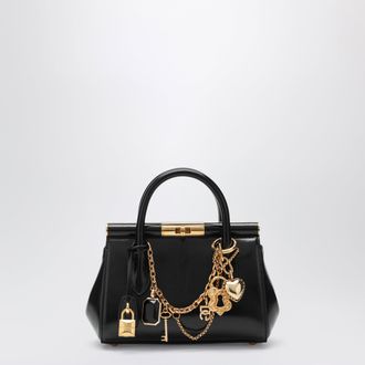 Dolce & Gabbana Marlene mini day handbag with charms in black calfskin