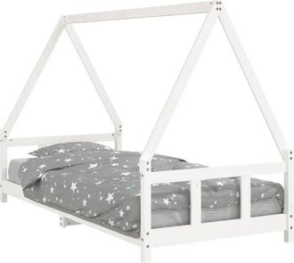 vidaXL Estructura de cama para niños madera de pino blanco 90x200 cm Vidaxl