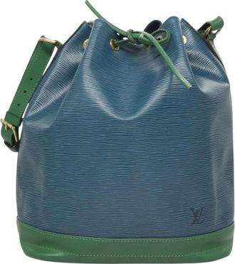 Louis Vuitton Noe Blue Leather Shoulder Bag (Pre-Owned)