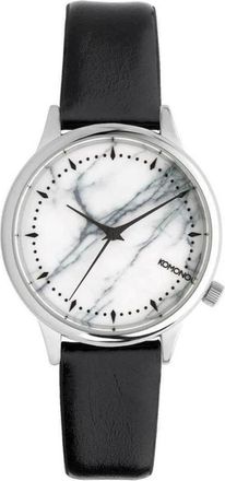 Komono Watches, female, Black, Size: ONE SIZE Leather Dress Watch