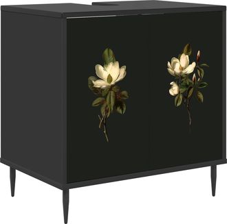 vidaXL Mueble De Cuarto De Ba&ntilde;o Bremen Roble Negro 60 X 40 X 61 Cm Vidaxl