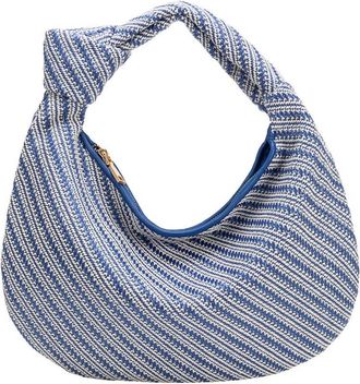 Melie Bianco Womens Brigitte Raffia Hobo Bag In Calypso