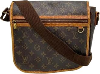 Louis Vuitton Pre-owned Monogram Shoulder Bag - Dames - Vintage Schoudertas - Bruin - ONE Size - Vintage