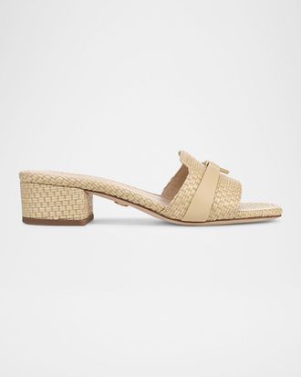 Veronica Beard Annette Raffia Sandals