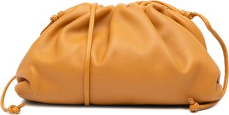 Bottega Veneta Pre-owned Womens Lambskin The Mini Pouch Crossbody - Beige Leather - One Size