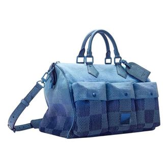 Louis Vuitton Speedy Outdoor Bandouli&egrave;re 40 Blue N40877
