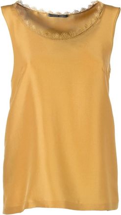 Alberta Ferretti Sleeveless Tops - Dames - Tops zonder mouwen - Bruin - M - Tops