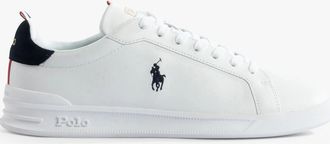 Polo Ralph Lauren Mens Polo Ralph Lauren HRT CT II Mens Trainers White/Navy/Red - Size: 10