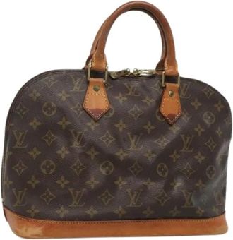 Louis Vuitton Pre-owned Handbags, female, Brown, Size: ONE SIZE Pre-owned Vintage Canvas Handbag