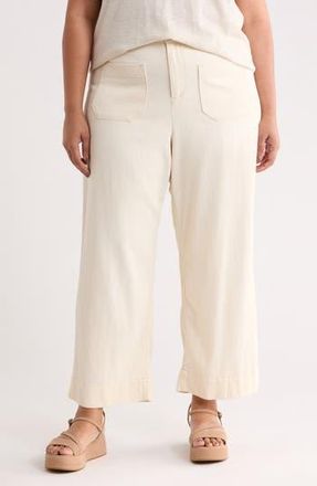Sanctuary Soft Marine Wide Leg Crop Pants in Macrame at Nordstrom Rack, Size 16W