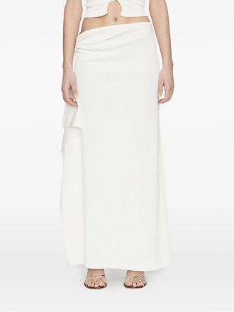 CHRISTOPHER ESBER Crystal Pendant Cascade Asymmetric Skirt