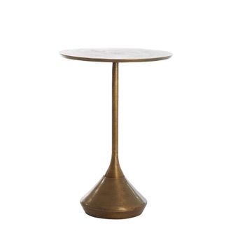 Light & Living Light & Living Mesa Auxiliar Dimphy Bronce Antiguo - &Oslash;35x50 Cm