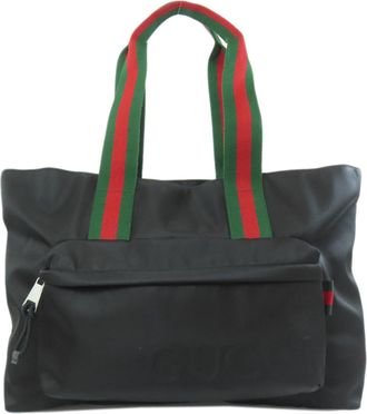 Gucci Black Nylon Tote Bag (Pre-Owned)