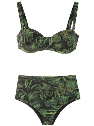 Isolda Set bikini Coqueiral con stampa - Verde