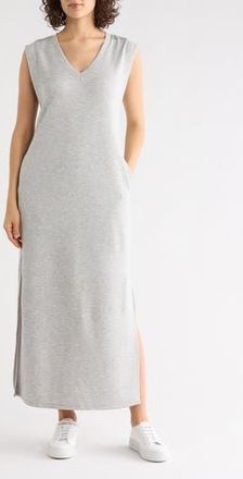 Nordstrom Rack Sleeveless Scuba Maxi Dress in Grey Heather at Nordstrom Rack, Size Xx-Small