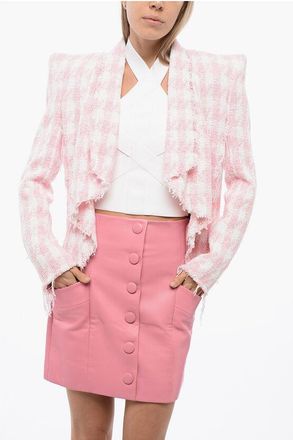 Balmain Fringed Tweed Blazer size 40