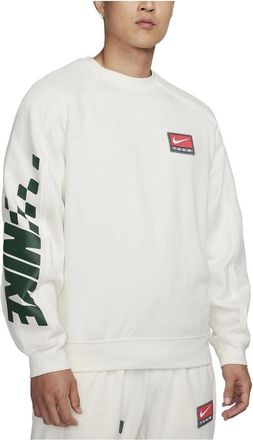 Nike Sportswear Shoe Dog Graphic Fleece Crewneck Sweatshirt White FB7260-133