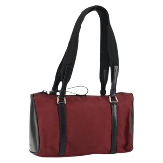 Prada Pre-owned Vintage Nylon Handtas - Dames - Vintage Handtas - Rood - ONE Size - Nylon - Vintage