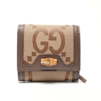 Gucci Bamboo Brown Bamboo Wallet (Bi-Fold) (Pre-Owned)