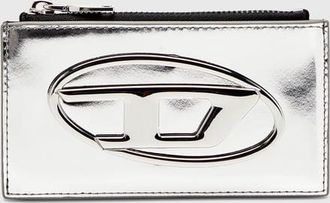 Diesel Card holder in mirror leather - Card cases - Woman - Silver