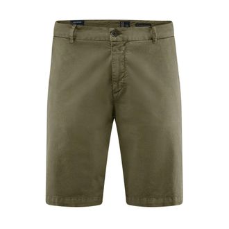 Bomboogie Casual Shorts, male, Green, Size: W29 Chino bermuda in cotton gabardine