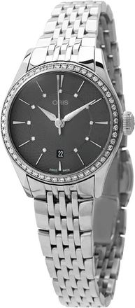 Oris Automatic Diamond Grey Dial Ladies Watch 01 561 7722 4953-07 8 14 79
