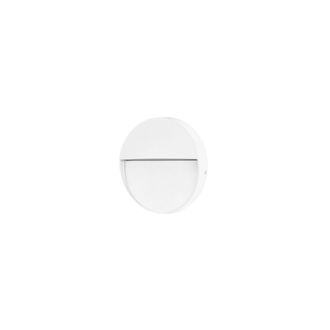 Forlight Nod Round Foco Led Exterior Ip65 De Superficie Para Pared. L&aacute;mpara De Pared Para Se&ntilde;alizar Caminos. Escaleras Y Rodapi&eacute;s. Led 2.6w Blanco C&aacute;lido 3000k