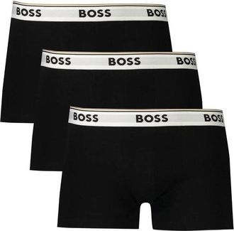 HUGO BOSS Ondergoed, Heren, Zwart, M, Katoen, Driepersoons katoenen boxershorts met elastische tailleband