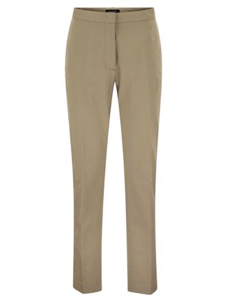 Fabiana Filippi Gabardine Trousers With Diamond Detail
