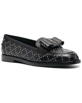 Ferragamo Viva Studded Leather Loafer