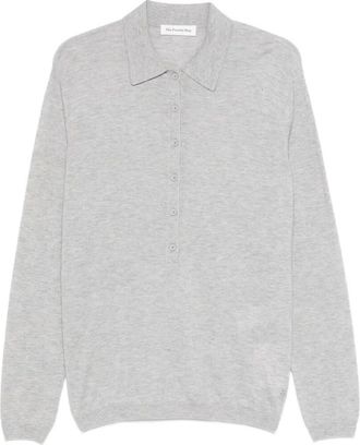 Frankie Shop Tala Knit V-Neck Polo