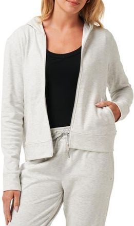 Travis Mathew Cloud Zip Hoodie in Heather Light Grey at Nordstrom Rack, Size X-Large
