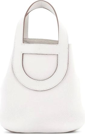 Herm&egrave;s Borsa a secchiello In-The-Loop Bag Clemence with Swift 18 - Bianco