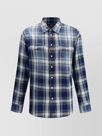 Dsquared2 cotton checked flannel shirt