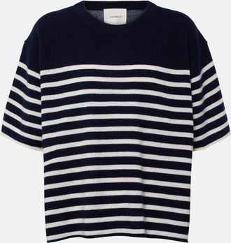 Lisa Yang Cila striped cashmere T-shirt