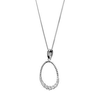 Orphelia Aria Womens 925 Sterling Silver Chain with Pendant - ZH-7494 - One Size