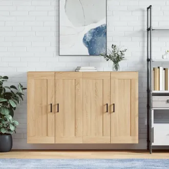 vidaXL Vidaxl - Armarios De Pared 2 Uds Madera De Ingenier&iacute;a Roble Sonoma