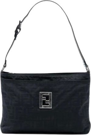 Fendi Pre-owned Shoulder Bags, female, Black, Size: ONE SIZE Pre-owned Shoulder Bag