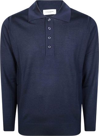 Paolo Pecora Maglia Cardigan - Heren - Polos - Blauw - L - Tops