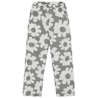 Knowledge Cotton Apparel Posey Linen-Mix Printed Pants Freizeithose f&uuml;r Damen | grau