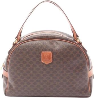 Celine Pre-owned Vintage Canvas Handtas - Dames - Vintage Handtas - Bruin - ONE Size - Vintage