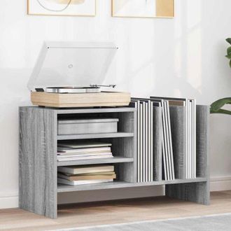 vidaXL vidaXL Mobile porta vinili Grigio Sonoma 78.5 x 35 x 45 cm