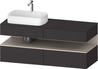 Duravit Qatego Consola Mueble Bajo Lavabo, 2 Extensiones, 2 - Duravit