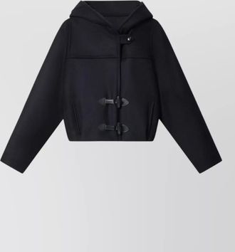 Isabel Marant wool cashmere hooded oversized single breasted coat
