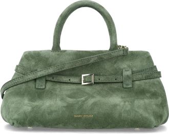 Manu Atelier Le Cambon 25 Tas - Dames - Handtassen - Groen - ONE Size - Leer - Tassen
