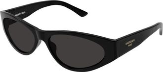 Balenciaga Zonnebril - Dames - Zonnebrillen - Zwart - 60 MM - Accessoires