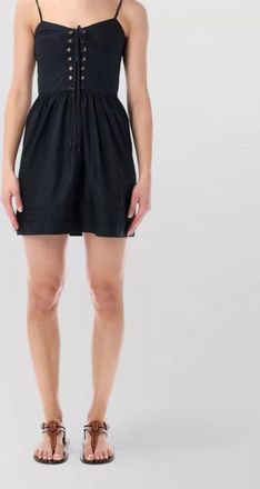 Isabel Marant cotton sweetheart-neck mini dress